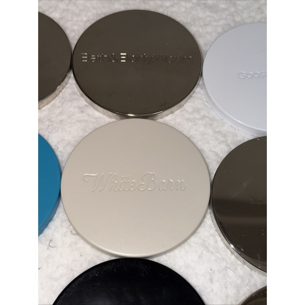 12 Bath & Body Works 3 Wick Candle Metal Jar Decorative Lids Lid Goose Creek‎ - Picture 12 of 16